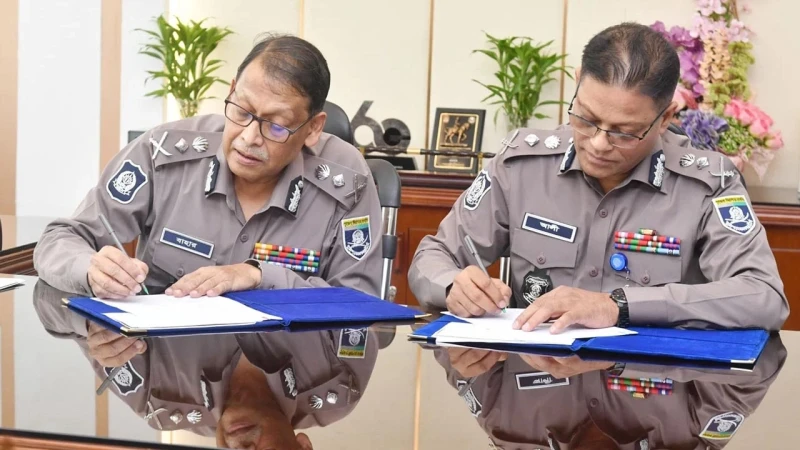 দায়িত্ব গ্রহণ করলেন নবনিযুক্ত আইজিপি