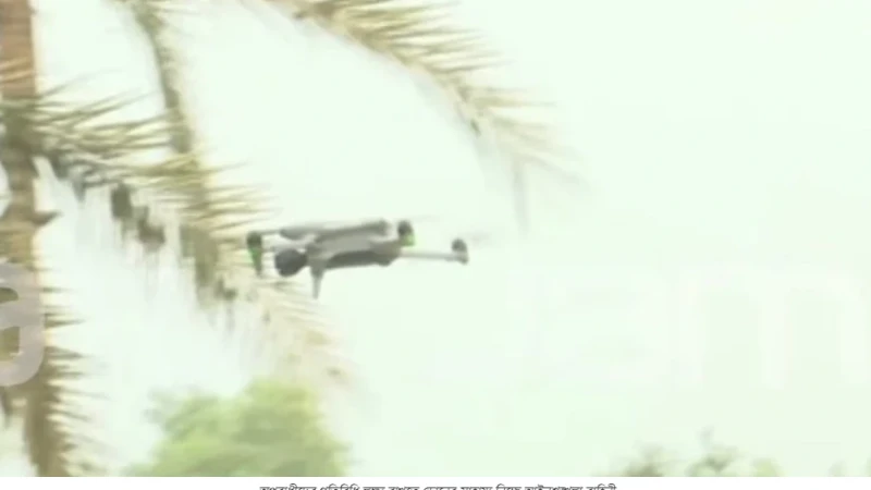 ড্রোনে নজরদারিতে জঙ্গল সলিমপুরে যৌথ অভিযান, সিসিটিভি কন্ট্রোল রুম থেকে আটক ১০