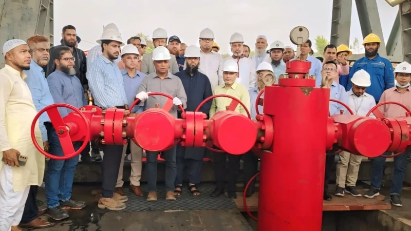 মুরাদনগরের শ্রীকাইল গ্যাসক্ষেত্রে ৫ নম্বর কূপ উদ্বোধন, জাতীয় গ্রিডে যুক্ত হচ্ছে নতুন গ্যাস