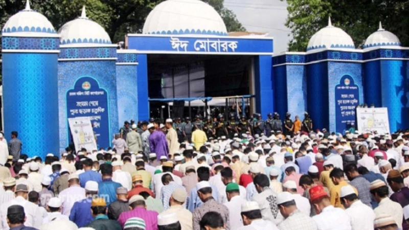 জাতীয় ঈদগাহে ৩৫ হাজার মুসল্লি একসঙ্গে নামাজের প্রস্তুতি সম্পন্ন