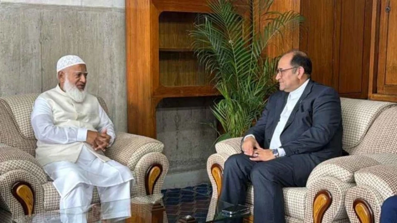 জামায়াত আমিরের সঙ্গে ইরানের রাষ্ট্রদূতের সৌজন্য সাক্ষাৎ
