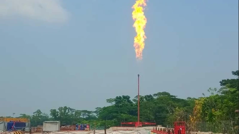 ভোলার নতুন গ্যাস কূপে মিলবে দৈনিক ২০ মিলিয়ন ঘনফুট গ্যাস