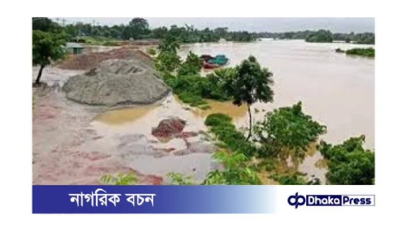 গোমতী নদীর পানি বিপৎসীমার নিচে