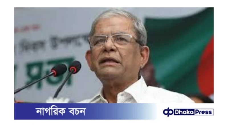 দলের নামে বিশৃঙ্খলাকারীদের পুলিশের হাতে সোপর্দ করার কথা বললেন মির্জা ফখরুল