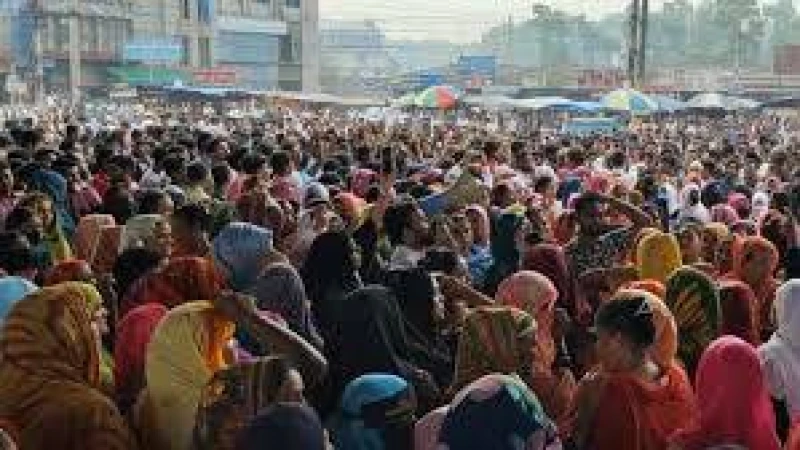 গাজীপুরে বিক্ষোভ ও কর্মবিরতি: শ্রমিকদের দাবি আদায়ের সংগ্রাম