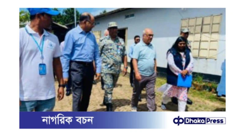 দুর্যোগ ব্যবস্থাপনা ত্রাণ উপদেষ্টার রোহিঙ্গা ক্যাম্প পরিদর্শন।