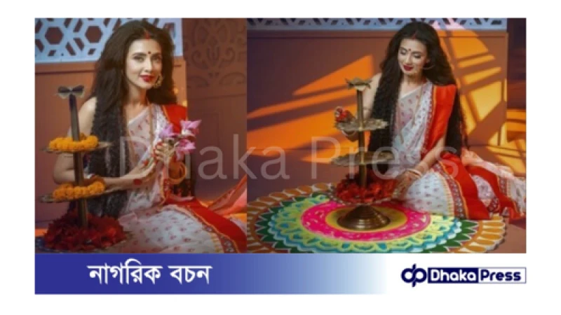 দেবী রূপে হাজির হয়ে মহালয়ার শুভেচ্ছা জানিয়ে চমকে দিলেন মিম