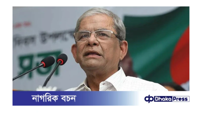 কাঙ্ক্ষিত পরিবর্তন না হলে ব্যর্থ হবে জাতি: মির্জা ফখরুল