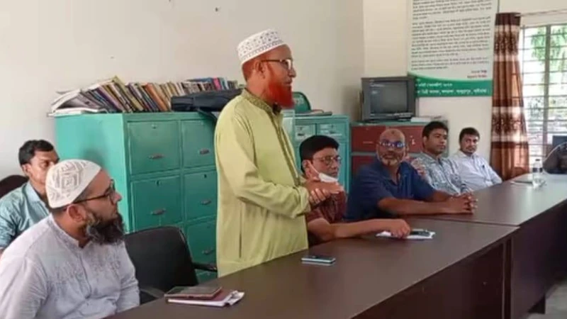 ছাত্র-জনতার আন্দোলনে শিক্ষকদের ভুমিকা ছিলো অপরিসীম: অধ্যক্ষ মাও: মো নজরুল ইসলাম লেবু