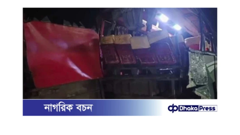 বড়াইগ্রামে ট্রাকের ধাক্কায় বাসের ২ যাত্রী নিহত, আহত ৫