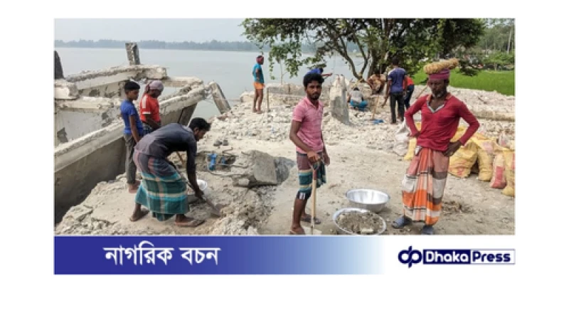 বিএনপি নেতার বিরুদ্ধে আশ্রয়কেন্দ্রের ইট-রড খুলে বিক্রির অভিযোগ