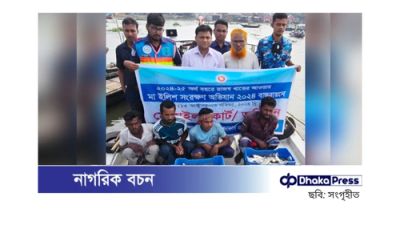 চাঁদপুরে ইলিশ শিকারের দায়ে ২১৪ জেলে আটক