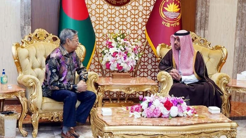 রাষ্ট্রপতির সঙ্গে সৌদি রাষ্ট্রদূতের সাক্ষাৎ