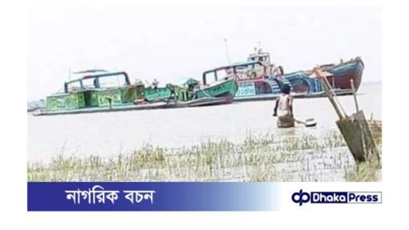 মেঘনায় অবৈধ বালু উত্তোলন: সংবাদ প্রকাশের পর মামলা