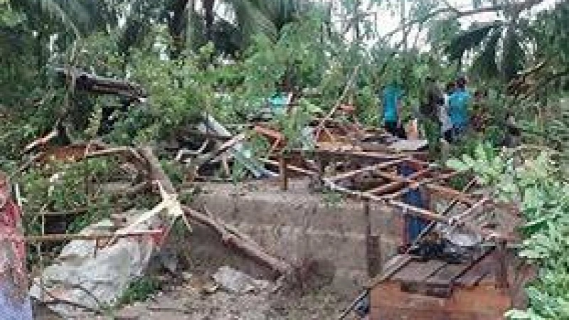 মদনে কালবৈশাখীতে লণ্ডভণ্ড দুই শতাধিক ঘর!