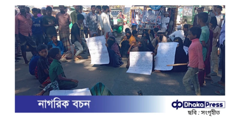 বিজিবি কর্তৃক গরু ধরে নিয়ে যাওয়ার প্রতিবাদে বিক্ষোভ