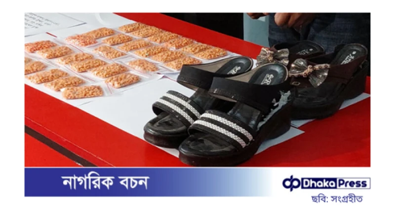 হাই হিল জুতায় লুকানো ৫৪০০ পিস ইয়াবাসহ যুবক আটক