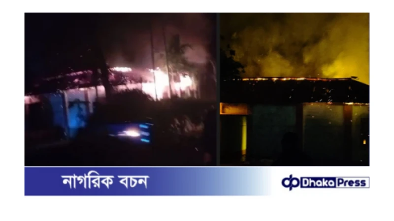 বড়াইগ্রামে ভয়াবহ অগ্নিকাণ্ড: কৃষকের বসতবাড়ি পুড়ে ছাই