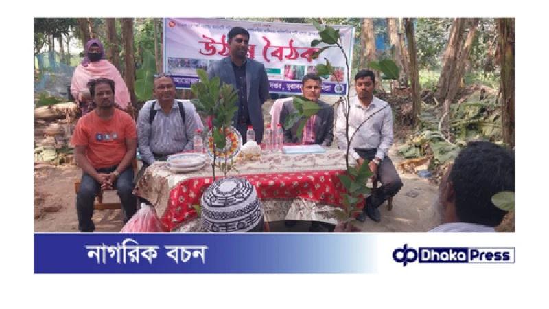 মুরাদনগরে পুষ্টি বাগান স্থাপন প্রকল্পের আওতায় উঠান বৈঠক