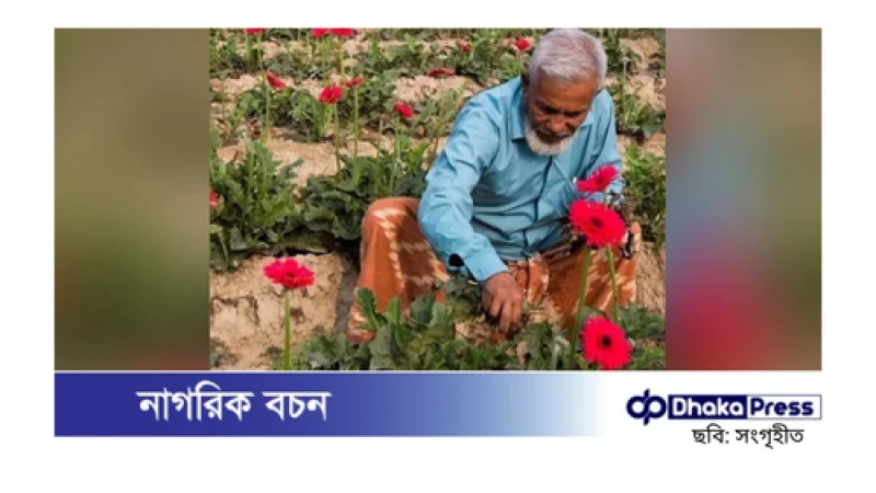 দেশে বাণিজ্যিক ফুল চাষের পথিকৃৎ শের আলী সরদার আর নেই