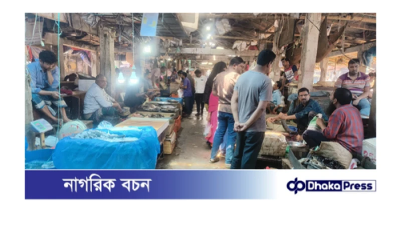 নিউমার্কেট মাছ বাজার স্থানান্তরে ব্যবসায়ীদের আপত্তি