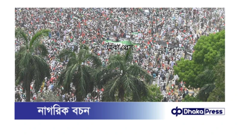 ফিলিস্তিনের প্রতি সংহতি জানাতে সোহরাওয়ার্দী উদ্যানে জনস্রোত, মুখর ‘মার্চ ফর গাজা’ কর্মসূচি