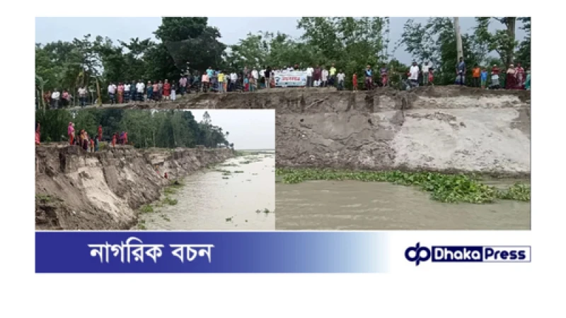 থামছে না তিস্তা-ব্রহ্মপুত্রের ভাঙন, নদীগর্ভে বিলীন অসংখ্য বসতবাড়ি