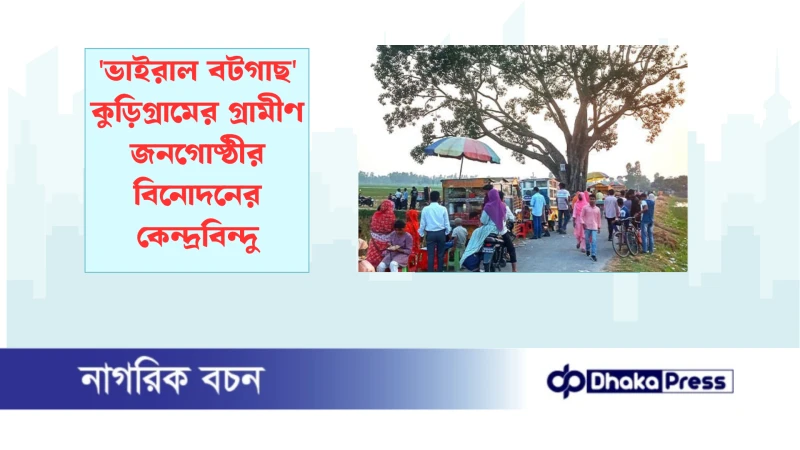 ভাইরাল বটগাছ কুড়িগ্রামের গ্রামীণ জনগোষ্ঠীর বিনোদনের কেন্দ্রবিন্দু