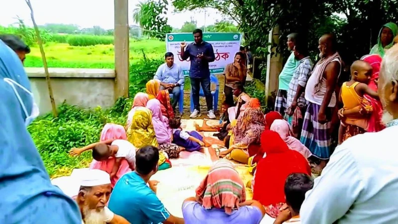 ভবানীপুরে কৃষকদের নিয়ে উঠান বৈঠক অনুষ্ঠিত