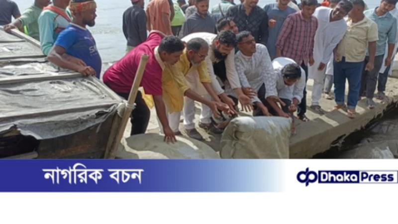 কুড়িগ্রামে এনসিপির উদ্যোগে নদীর ভাঙন রোধের চেষ্টা 