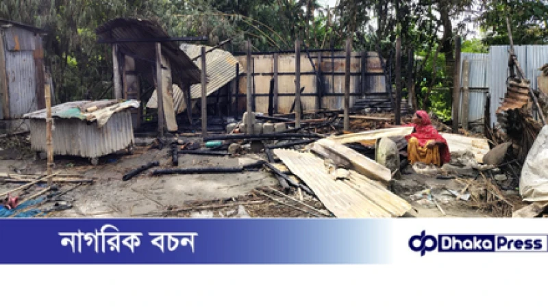 মাদারগঞ্জে পূর্ব শত্রুতার জেরে অগ্নিকান্ডের অভিযোগ  ৩ লাখ টাকার ক্ষয়ক্ষতি