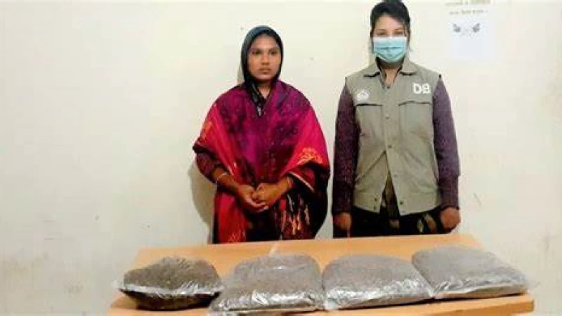 লপুরে ৩২ কেজি গাঁজাসহ এক নারী মাদক কারবারি গ্রেপ্তার