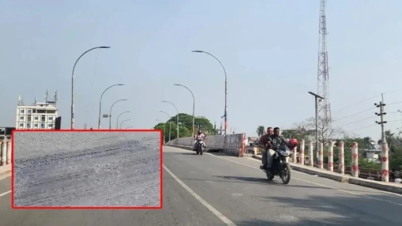 চুয়াডাঙ্গায় তাপমাত্রা ৩৮.৫ ডিগ্রি, গলে যাচ্ছে রাস্তার পিচ