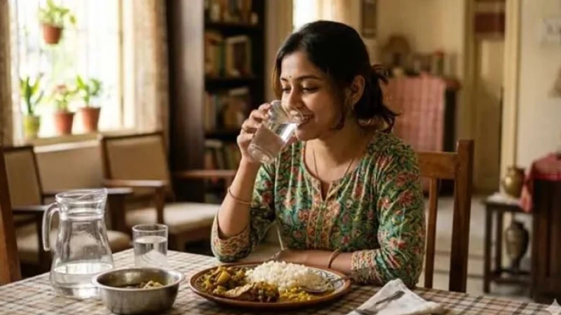 খাবারের সময় পানি খাওয়া ভালো নাকি খারাপ