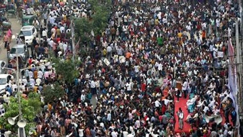 এক দফা দাবিতে চলছে বিএনপির পদযাত্রা