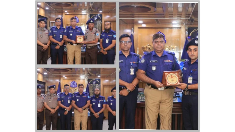 নরসিংদীতে শিক্ষানবিশ এএসপি ও আরআইকে বিদায় সংবর্ধনা