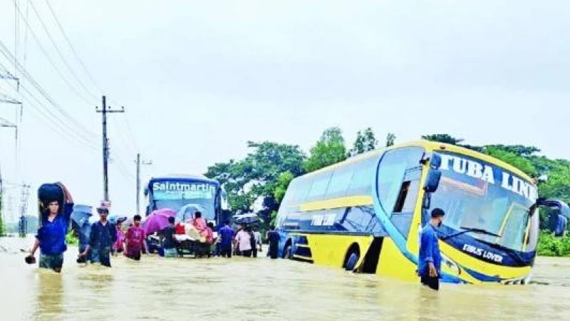 চট্টগ্রাম ভারি বৃষ্টিপাতের প্রবণতা কমছে, নিম্নাঞ্চলের বন্যা পরিস্থিতির উন্নতির আশায়