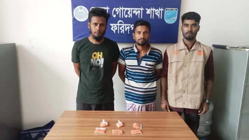 ফরিদপুরের ভাঙ্গায়  ইয়াবাসহ দুই মাদক কারবারিকে গ্রেপ্তার