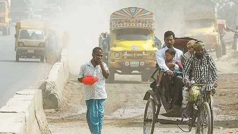 বায়ুদূষণে বিশ্বের ১১০টি শহরের তালিকায় আজ সকাল সাড়ে ৯টায় ঢাকার অবস্থান প্রথম