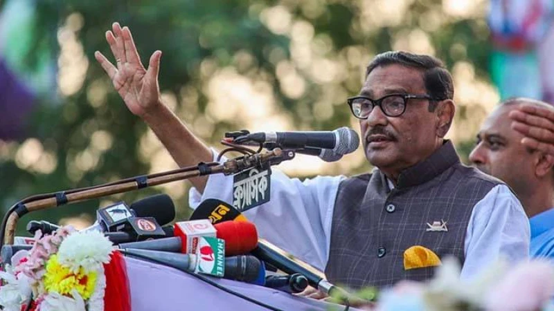 আগামী নির্বাচনের তফসিল ঘোষণা নিয়ে বিএনপি নেতাদের বক্তব্য ষড়যন্ত্রের বহিঃপ্রকাশঃ ওবায়দুল কাদের