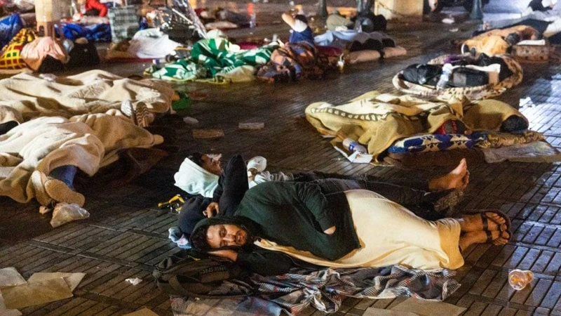 ভূমিকম্পে বিপর্যস্ত মরক্কো, আতঙ্কে মানুষ ঘুমাচ্ছে রাস্তায়