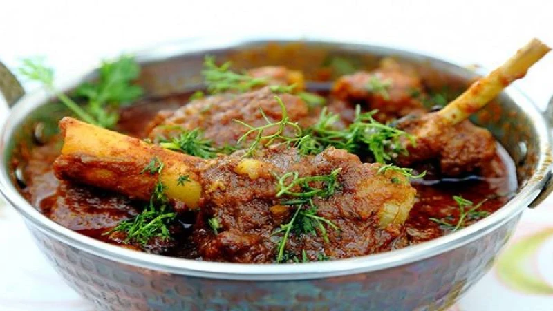 বাদামে খাসির মাংস রেসিপি