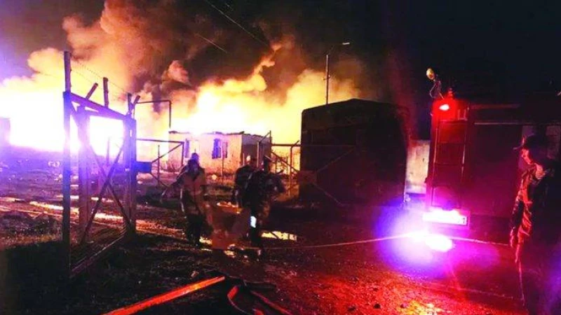 আজারবাইজানের নাগোর্নো-কারাবাখে জ্বালানি ডিপোতে বিস্ফোরণে অন্তত ২০ জন নিহত
