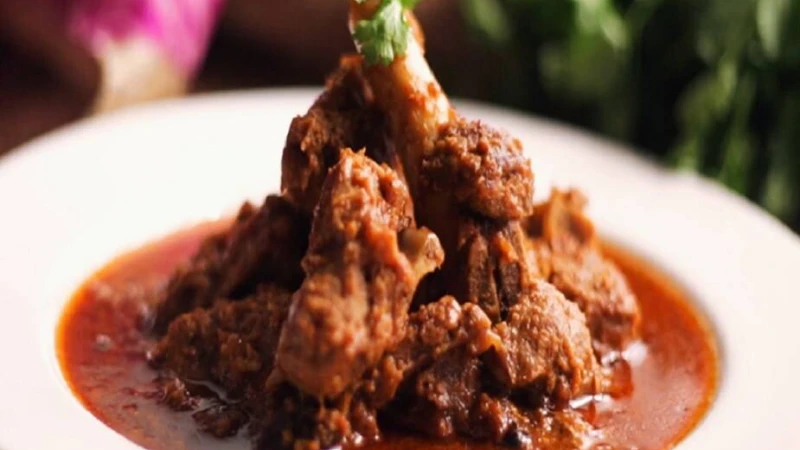 আমড়ায় খাসির মাংস রেসিপি