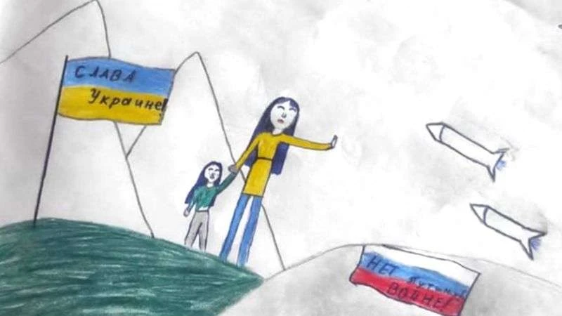 ইউক্রেন যুদ্ধবিরোধী ছবি আঁকার জন্য মেয়ের বাবা গৃহবন্দি