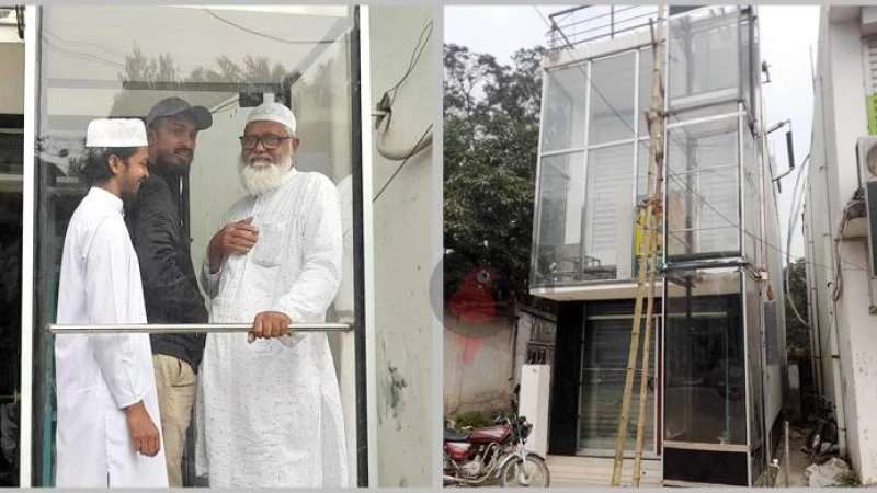 নিজস্ব প্রযুক্তিতে লিফট তৈরি করেছেন বাংলাদেশি ইলেকট্রিশিয়ান