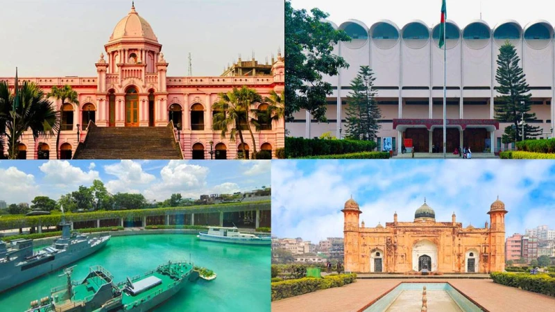 ঢাকার মধ্যে  ১০ টি  দর্শনীয় স্থান  কী কী ?