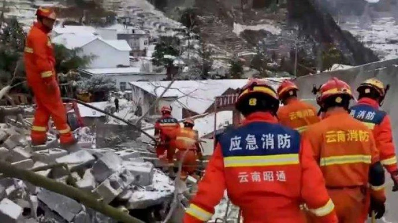 চীনের ইউনান প্রদেশে ভূমিধসে চাপা পড়েছে অন্তত ৪৭ জন