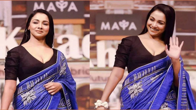 বাংলাদেশের অভিনেত্রী রুনা খান সম্প্রতি প্রথমবারের মত র‌্যাম্পে হেঁটে ছড়ালেন মুগ্ধতা