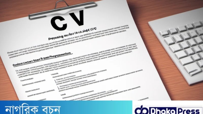 চাকরির জন্য সিভি তৈরির সঠিক নিয়ম